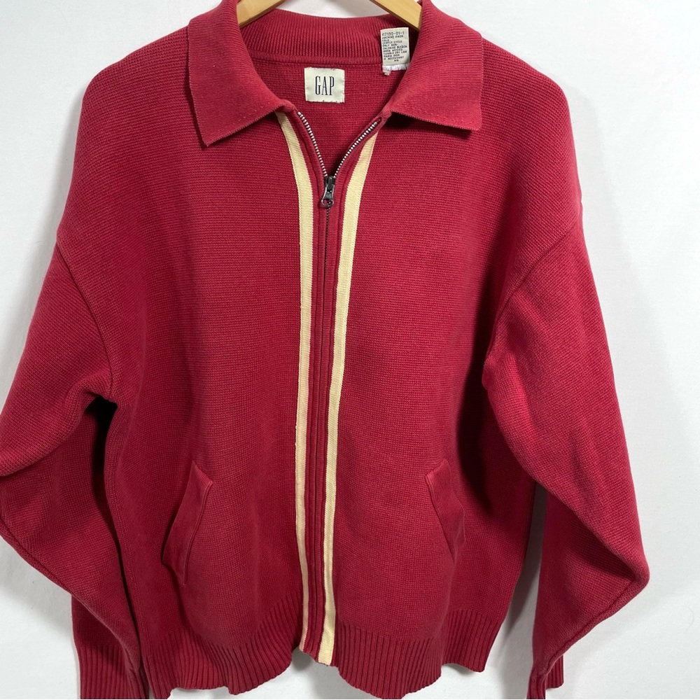 Vintage Gap Full Zip Sweater Retro Oversized Men’s Small Unisex - Picture 13 of 16
